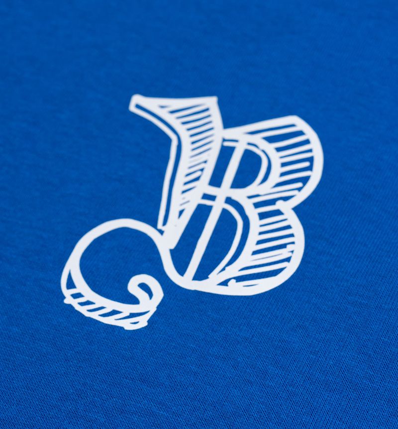BBD スケッチロゴロングTシャツ (ブルー)