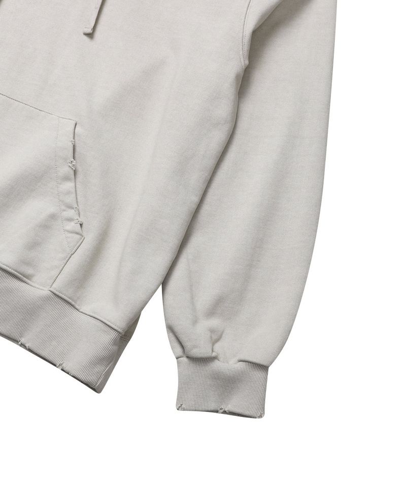 GRAFFITI CRACK HOODIE_BEIGE GRAY