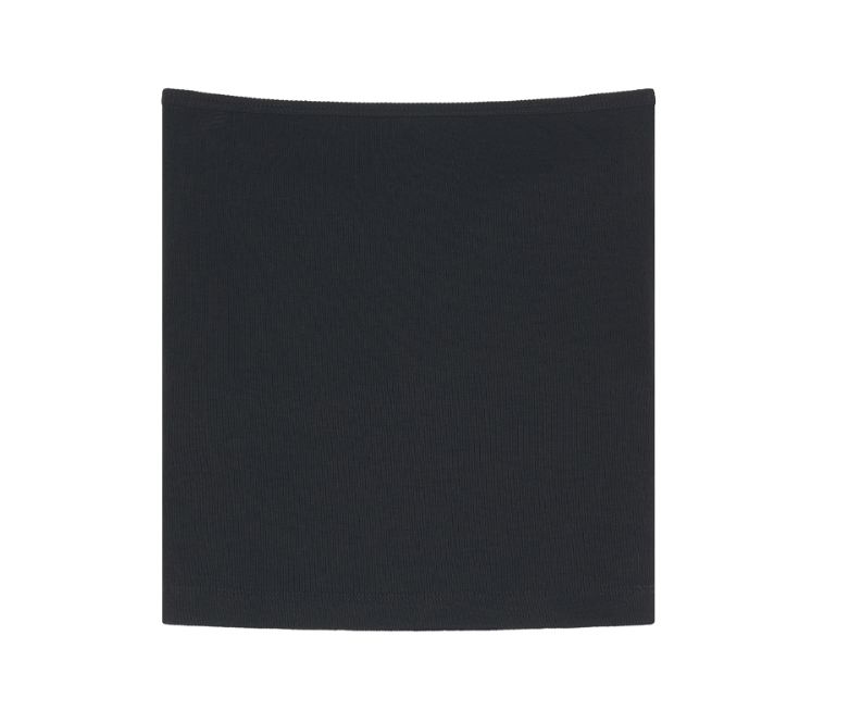 [mnem] pure padded tube top (black)