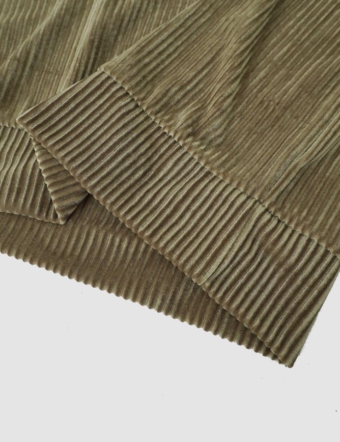 Glitter ribbed velvet top