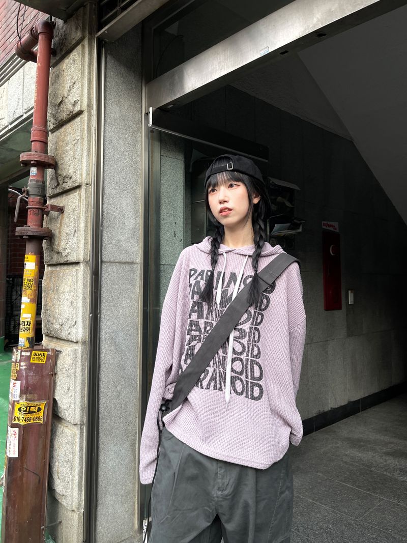 noid lettering hoodie
