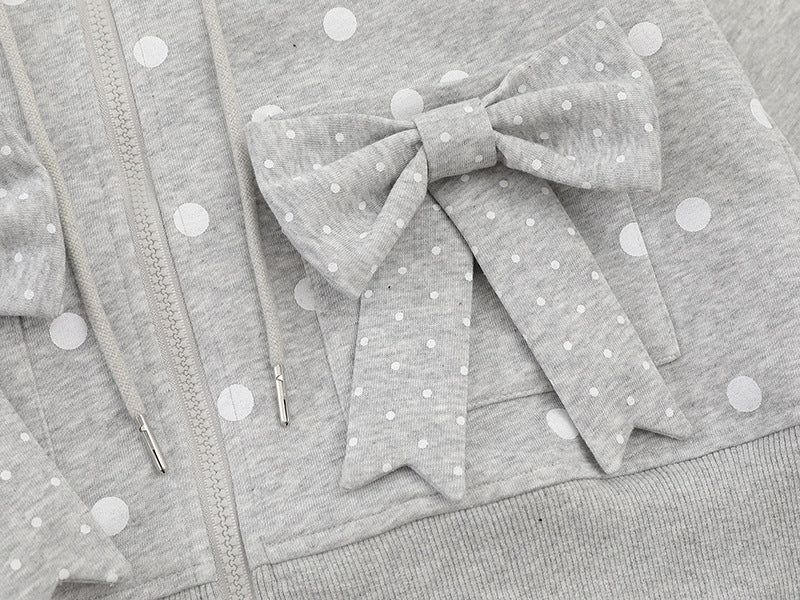 Nerisse Frill Dot Zip-Up