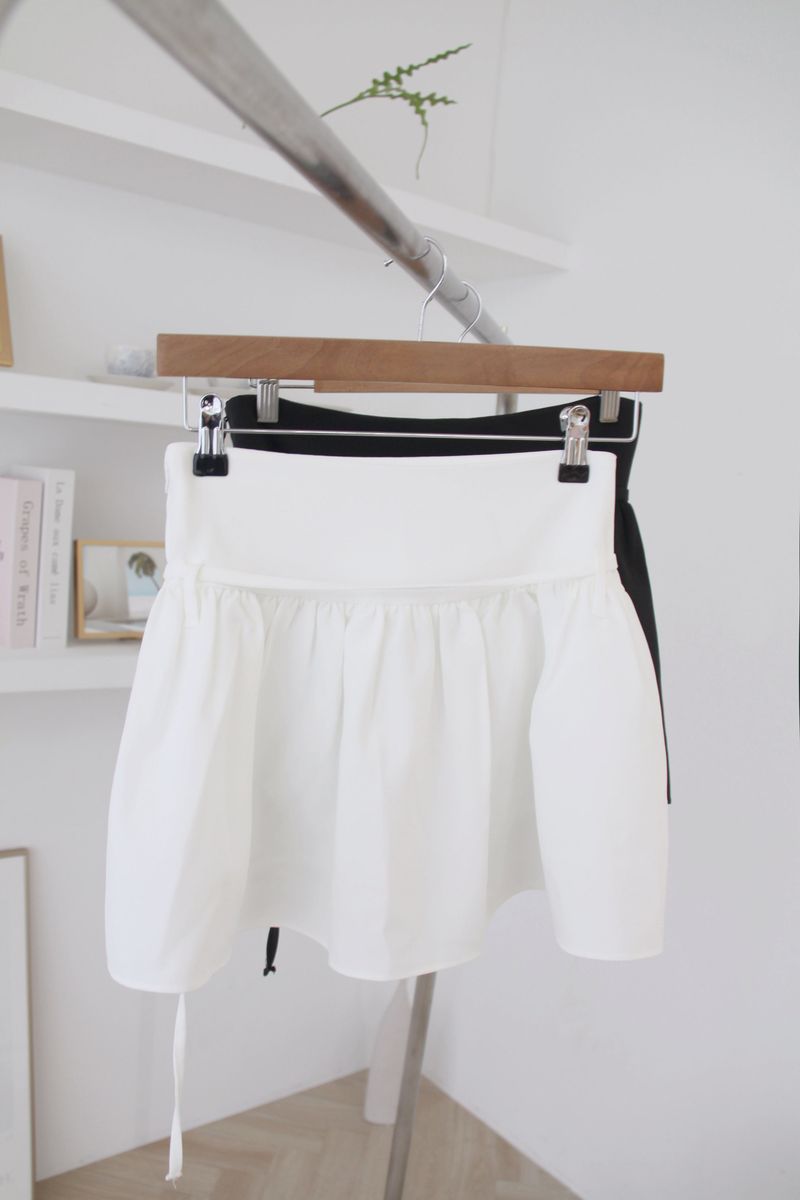 [Belt Set] Half Flare Mini Skirt