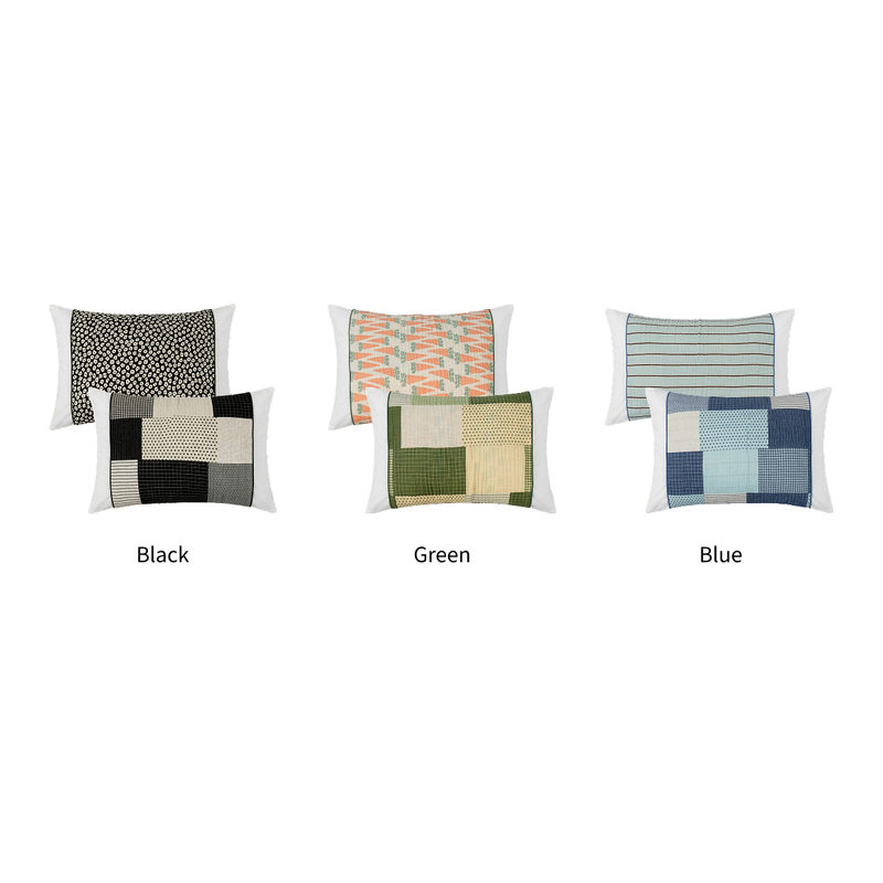 Patchwork Reversible cotton Summer Pillow cover