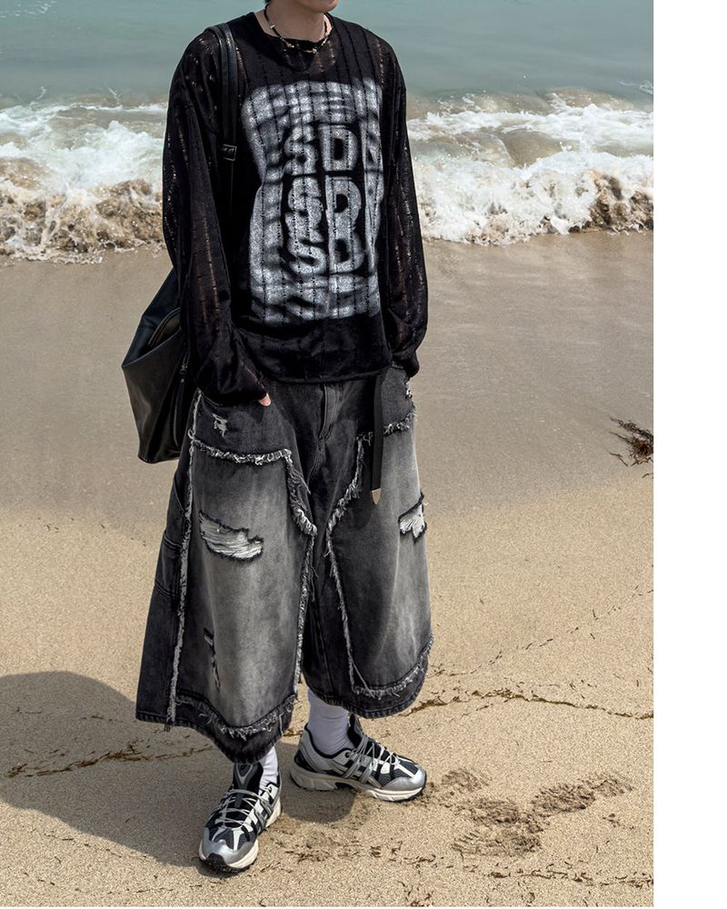 Lunera Painting See-through Knit