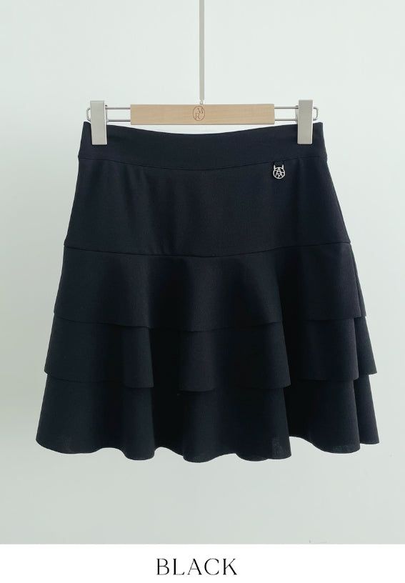Beckin Span Mini Tiered Skirt Pants