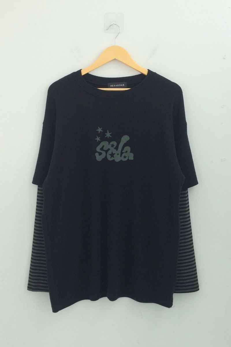 Two-tone fleece striped sleeve