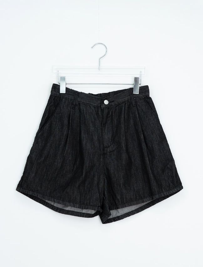 Cozy Nonfade Pintuck Back Banding Short Pants