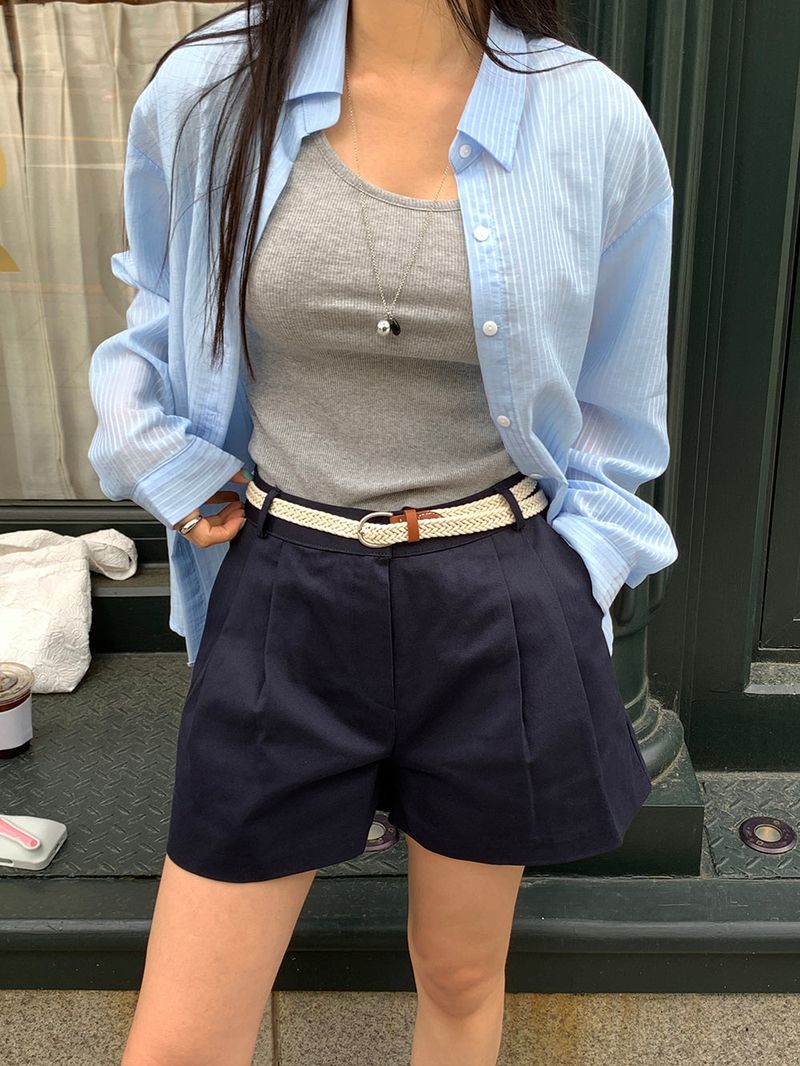 [MADE] Dears Cotton Pintuck Shorts