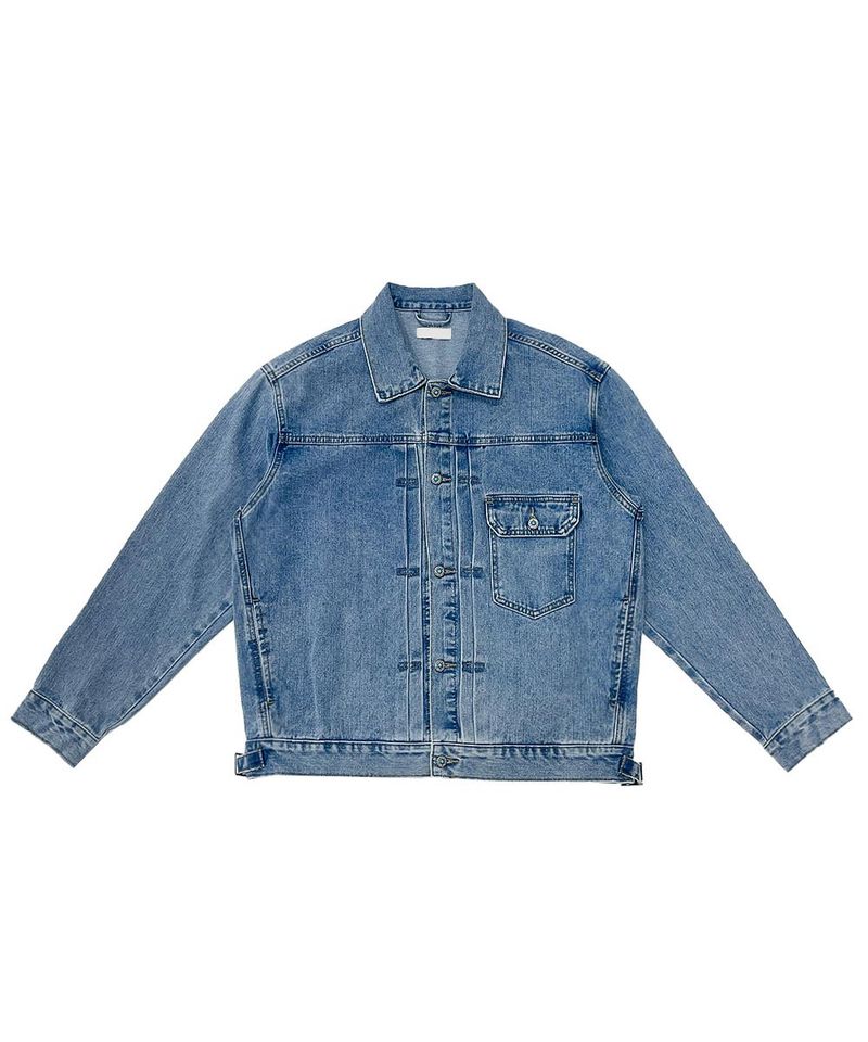 ASCLO Turquoise Gemstone Denim Jacket (2color)