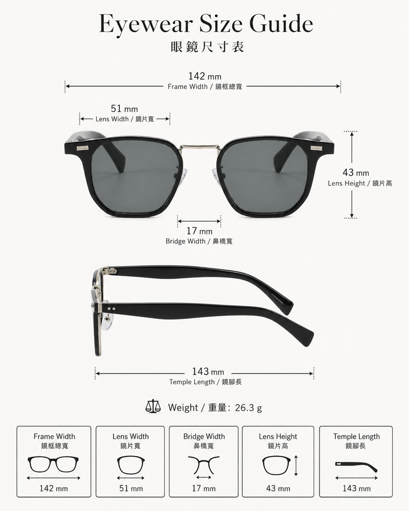 Violet Grey Gradient Square Sunglasses