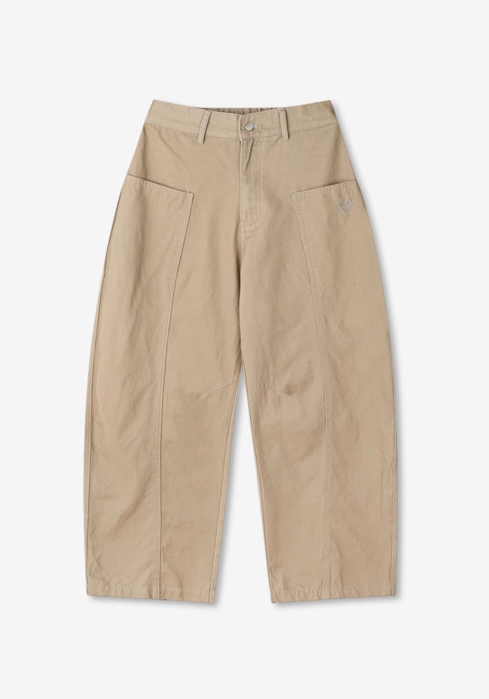 CO Hearts Patch Cottom Wide Pants