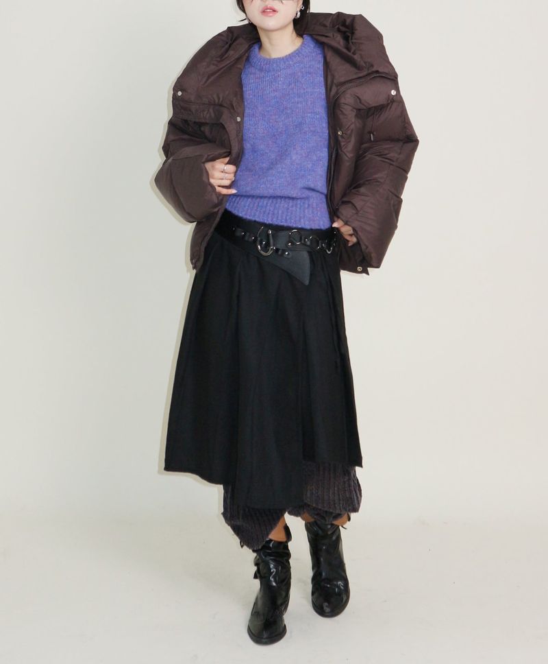 UZYOUNG（ユズヨン）の「アウトストリングウィンターハイネックダックダウンパッド入りジャケット (Light Padded)（ジャケット/アウター）」
