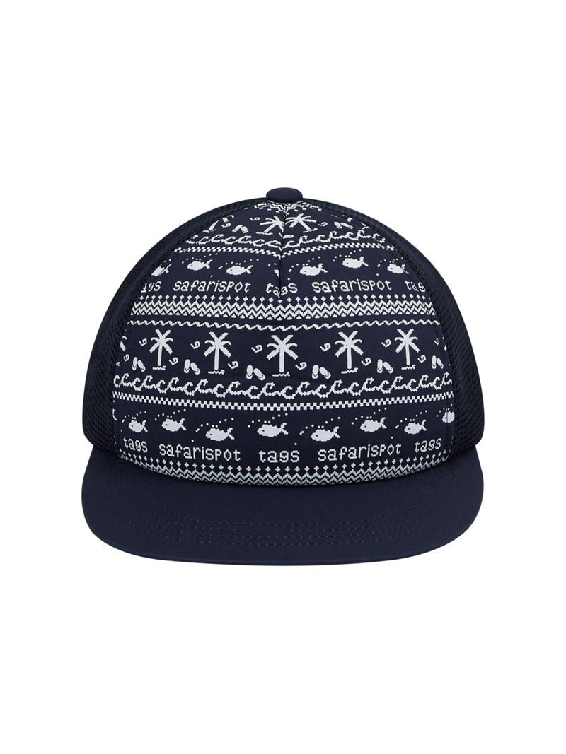 S CLEF BANDANA MESH CAP (NAVY)