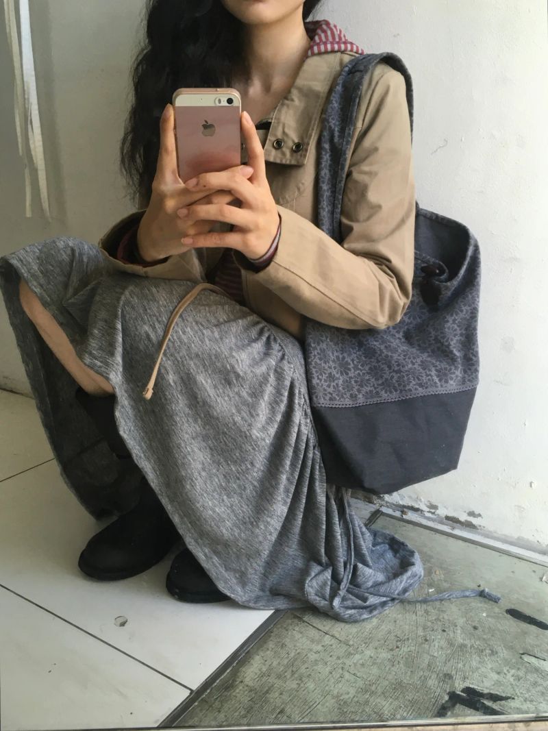 Shirring Midi Skirt