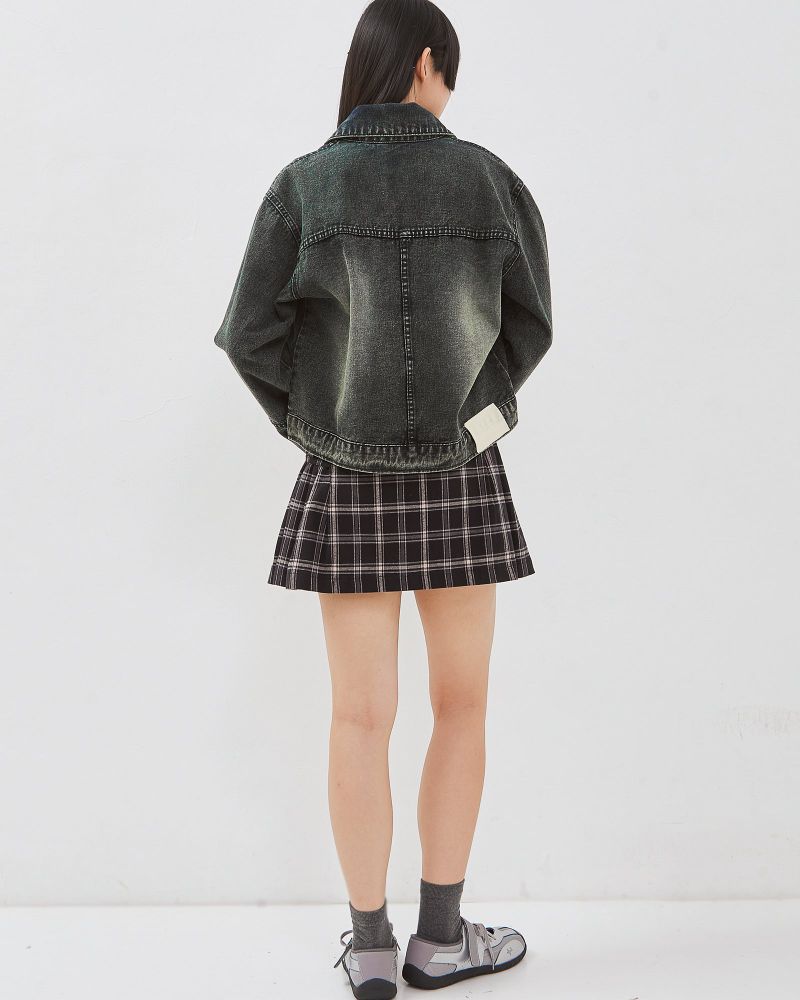 Dami Tartan Pleats Mini Skirt