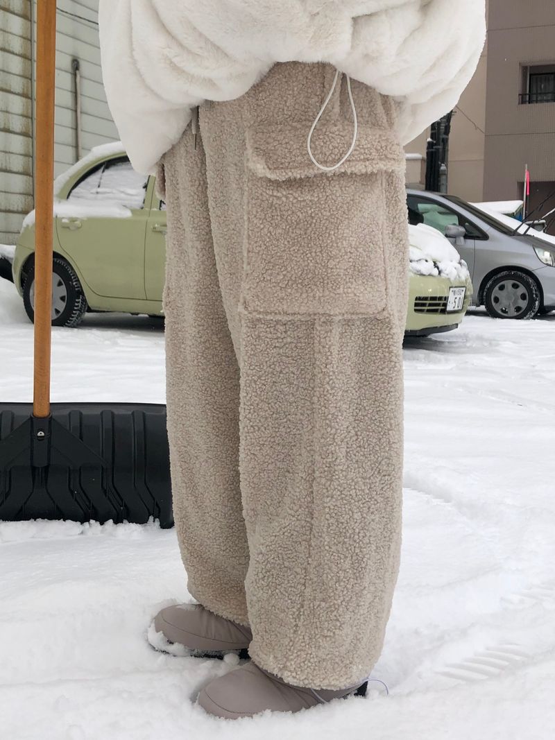 Ken & Mary fleece set up cargo pants