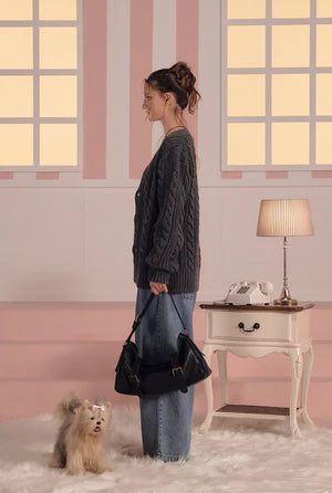 Baby boo cardigan - charcoal