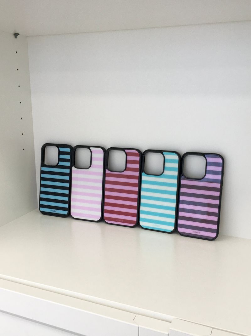 lovinhere(ラビンヒア)の「Stripe Pop Case(Smartphone Accessories)」