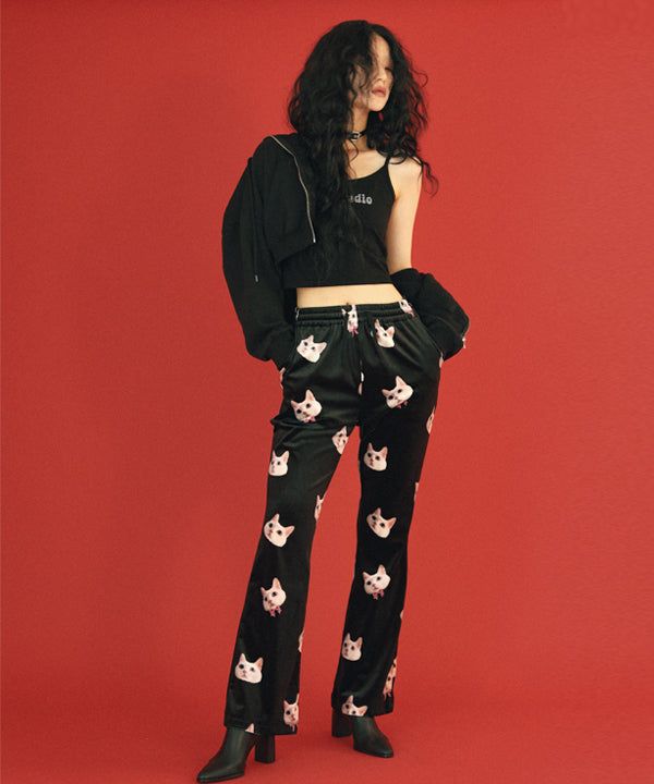 0 5 cat velvet boots cut pants