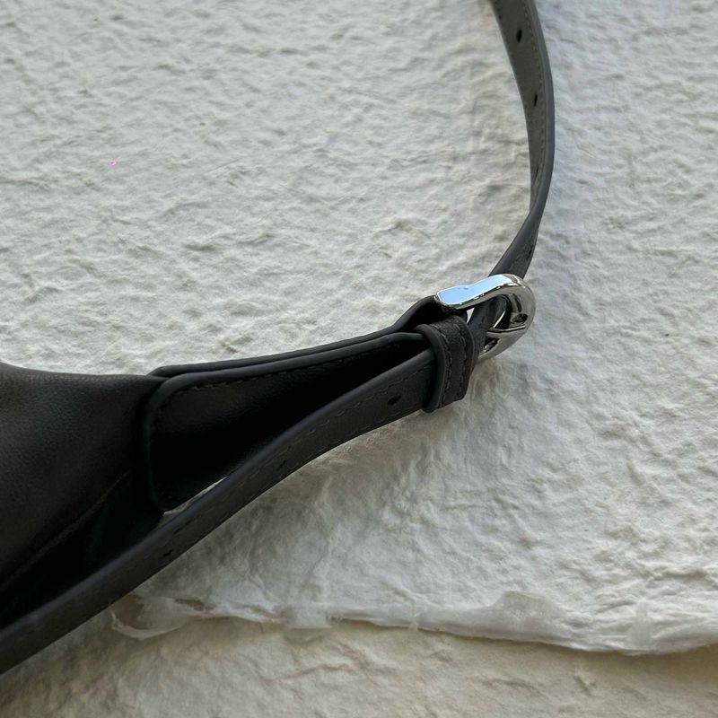 Draped Curved Shoulder Bag