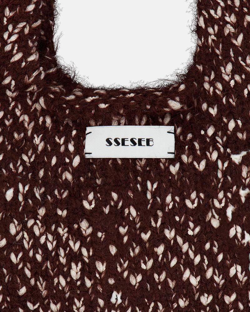 Clover Knit Bag - Brown