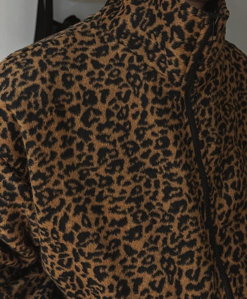 ASCLO Leopard Fleece Zip Up (2color)