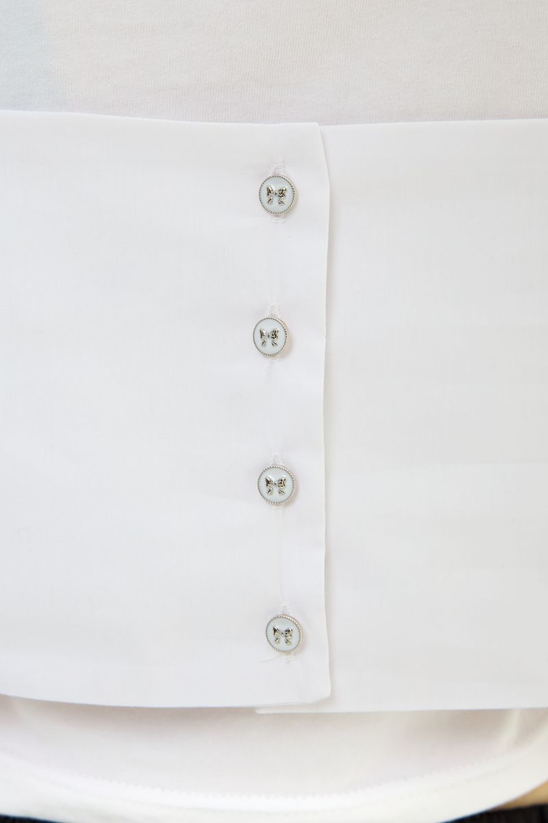 AI RIBBON BUSTIER / WHITE
