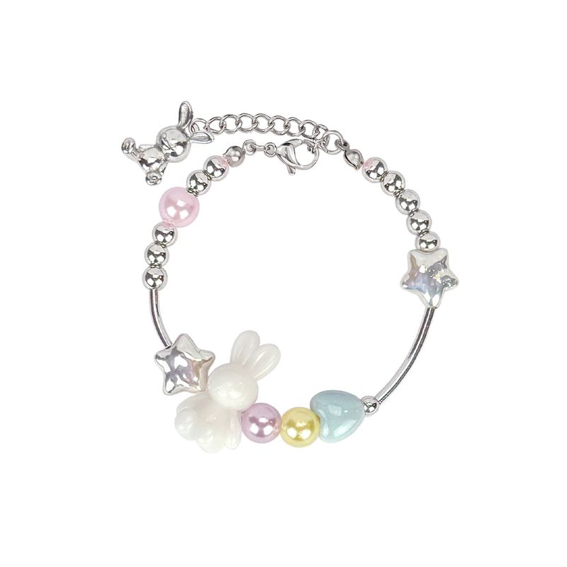 VVV（ブイブイブイ）の「Pastel Bunny Star Chain Surgical Ball Bracelet（Accessories）」