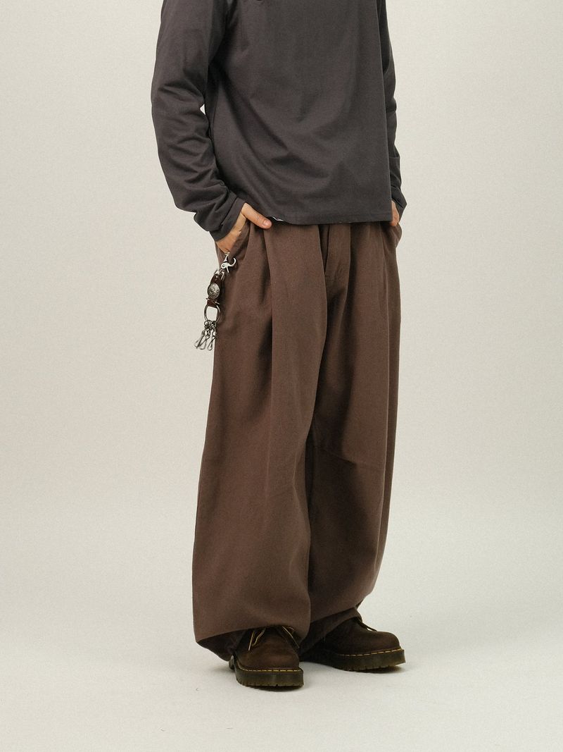 AND Pin-tuck Balloon Pants