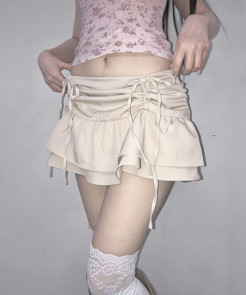 pudding ribbon sk (3colors)