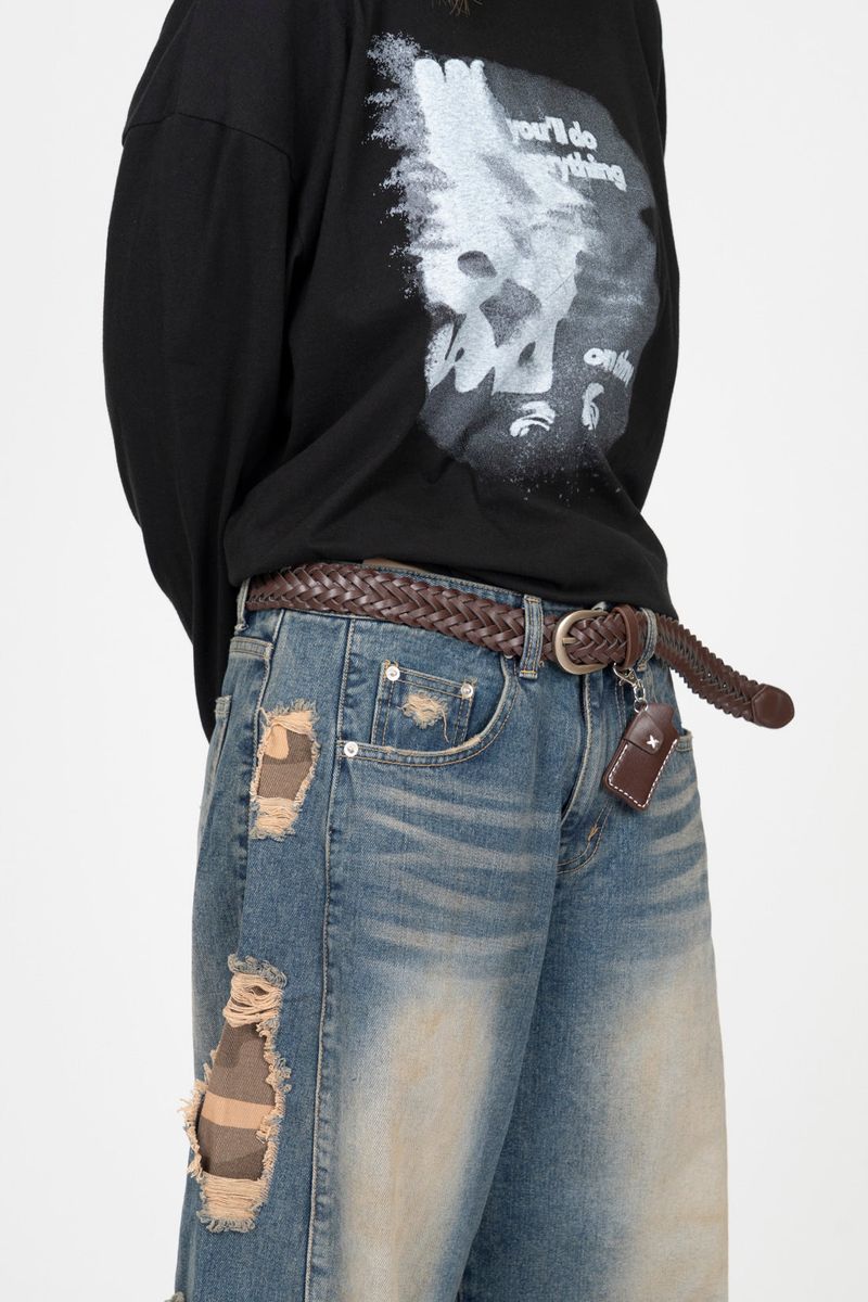 Perico Western Weaving Leather Belt
