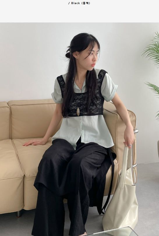 INCHANT ME（インチャントミー）の「Rose Lace See-through Bustier（Tops）」
