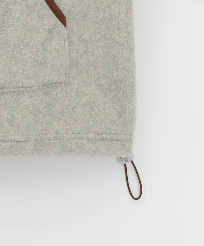 Comdero color matching fleece brushed hoodie
