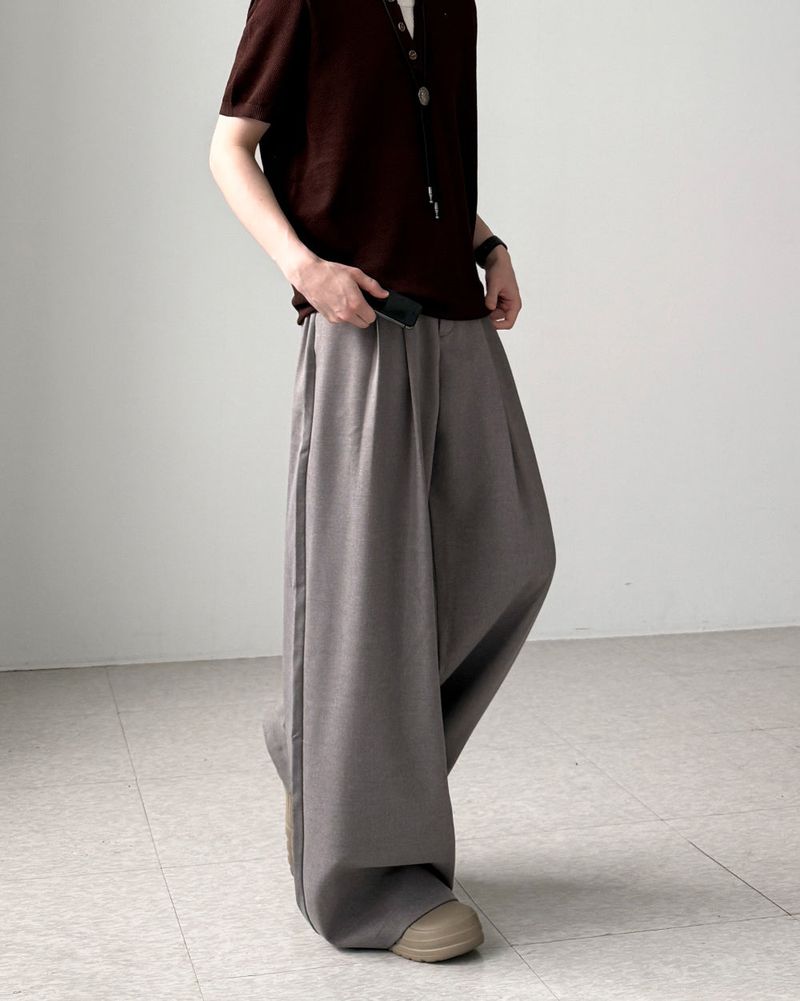 Maple Linen Wide Slacks