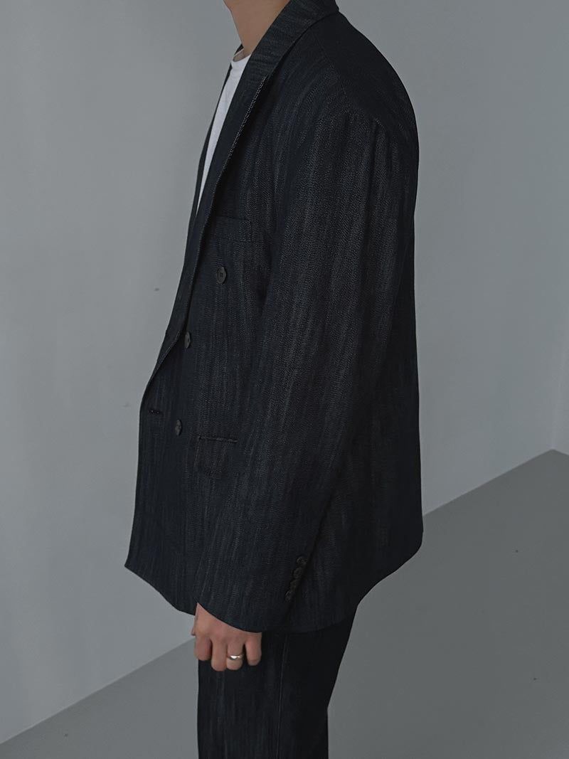 ASCLO Flare Denim Double Blazer