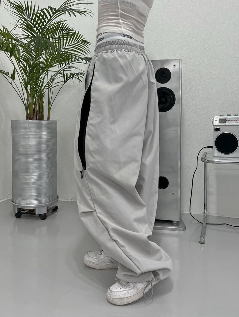 side zipper color pants (unisex)