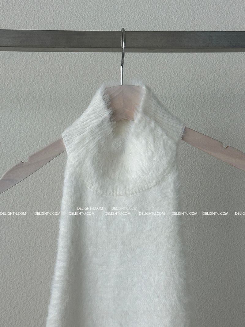Block Soft Backless Sleeveless