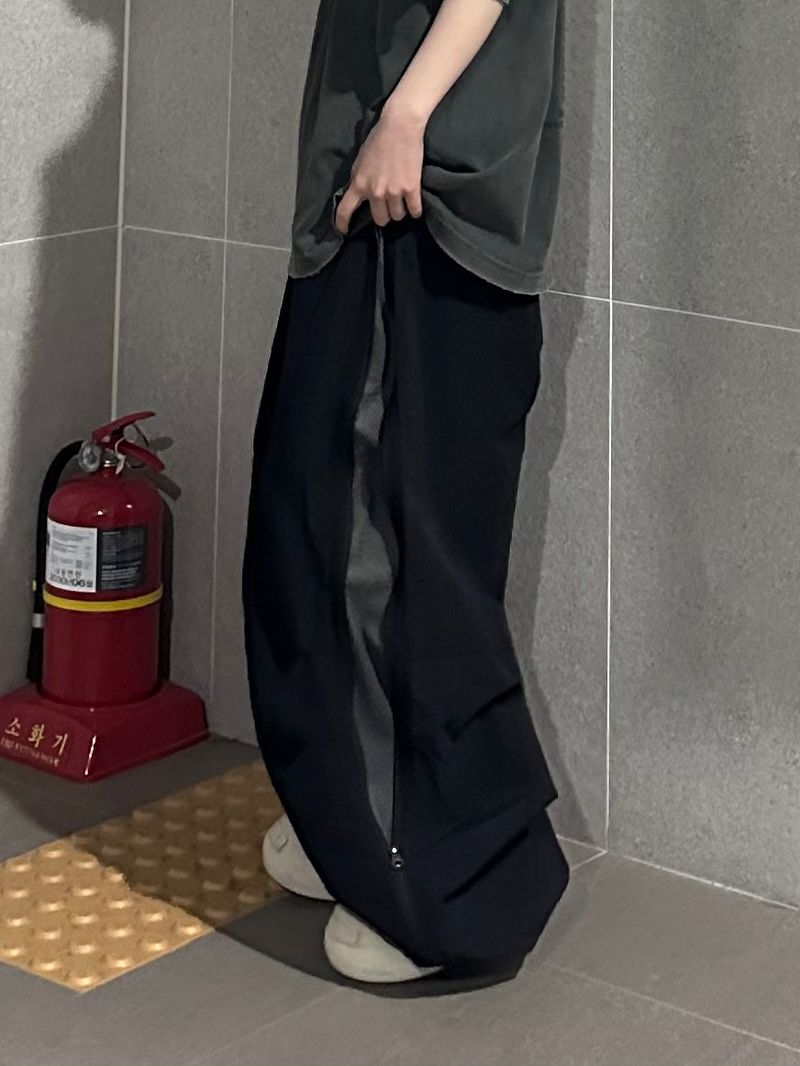 two-way mesh nylon pants