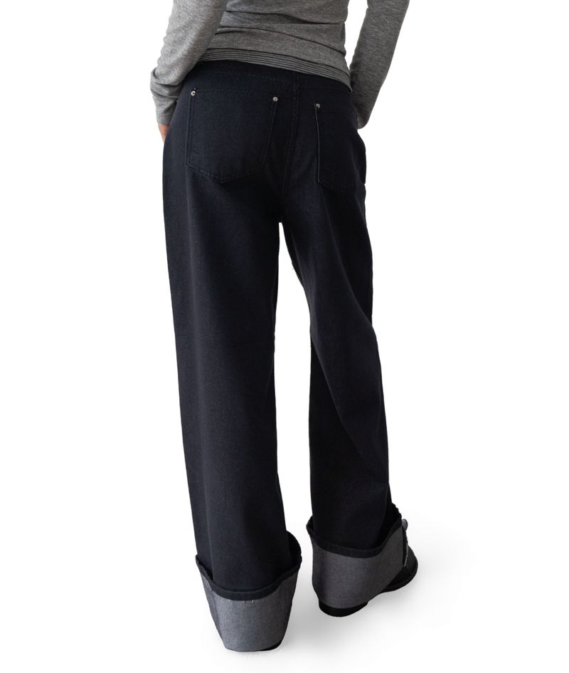 Gus Roll-Up Straight Low-Rise Denim