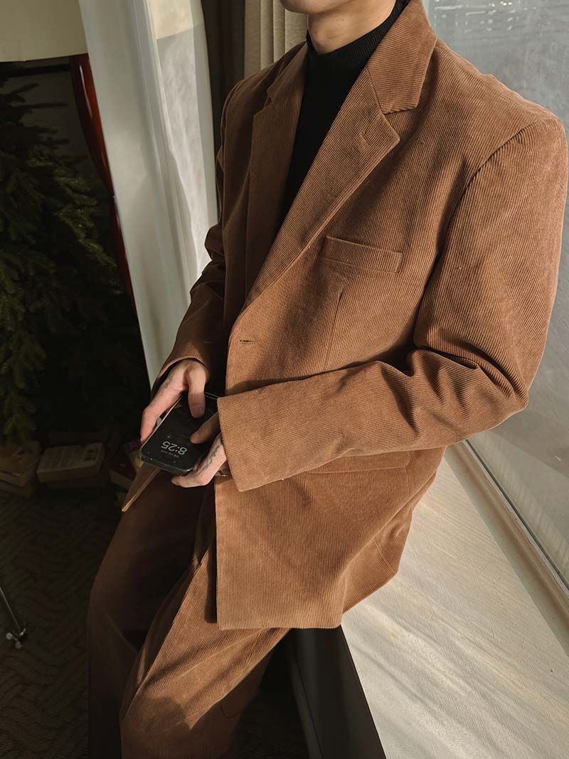 ASCLO Mer Corduroy Loose Fit Jacket (4color)