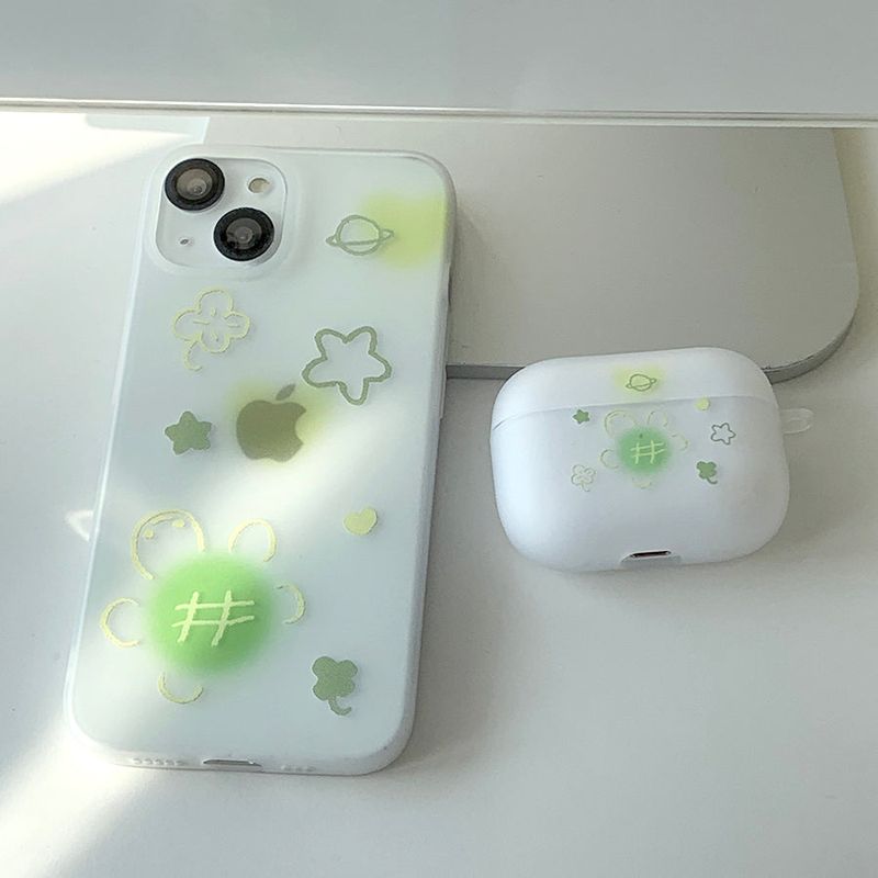 Clover Turtle AirPods Case_matt