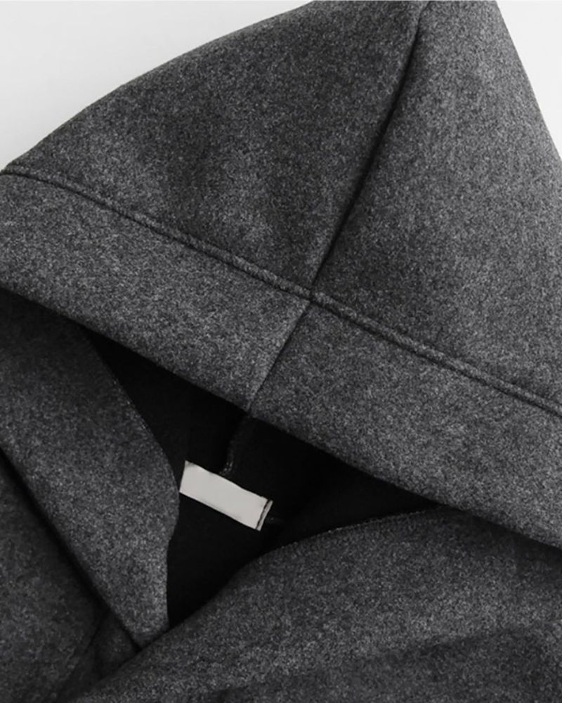 Koven Wool Hooded Coat