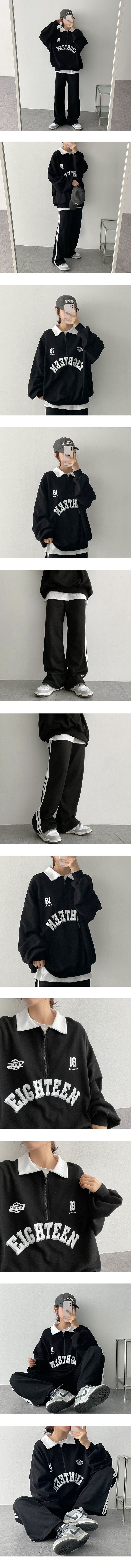 Meat Two-Line Banded Waist Training Pants