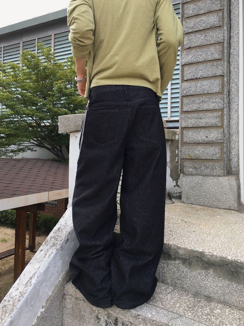 ステイン ノンフェードフレアデニムパンツ 2C