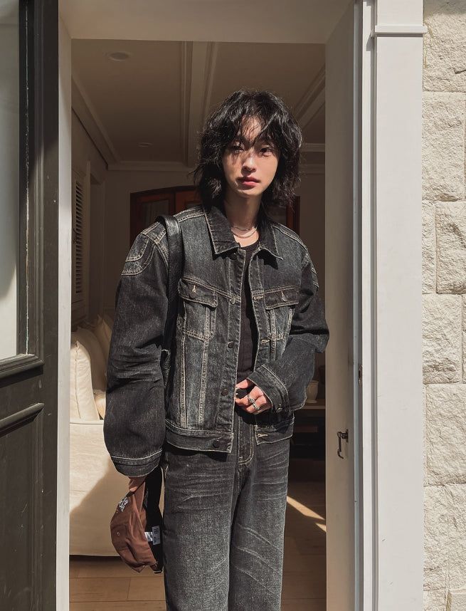 Theron Deep Washing Denim Jacket