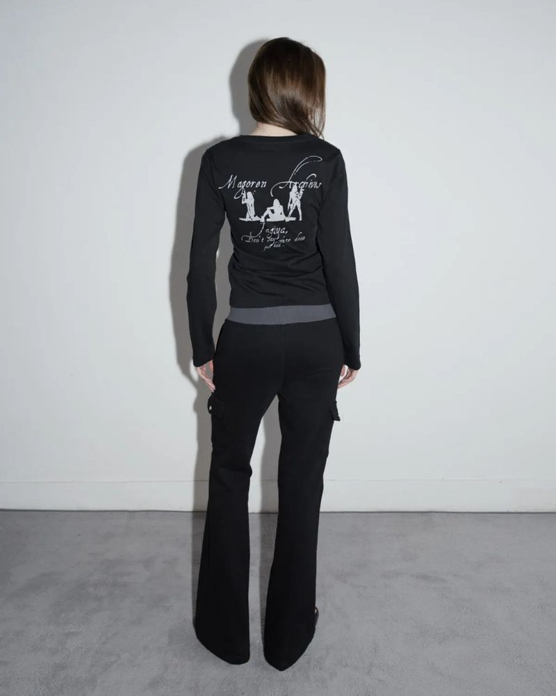 Bootcut Sweatpants Black x Charcoal