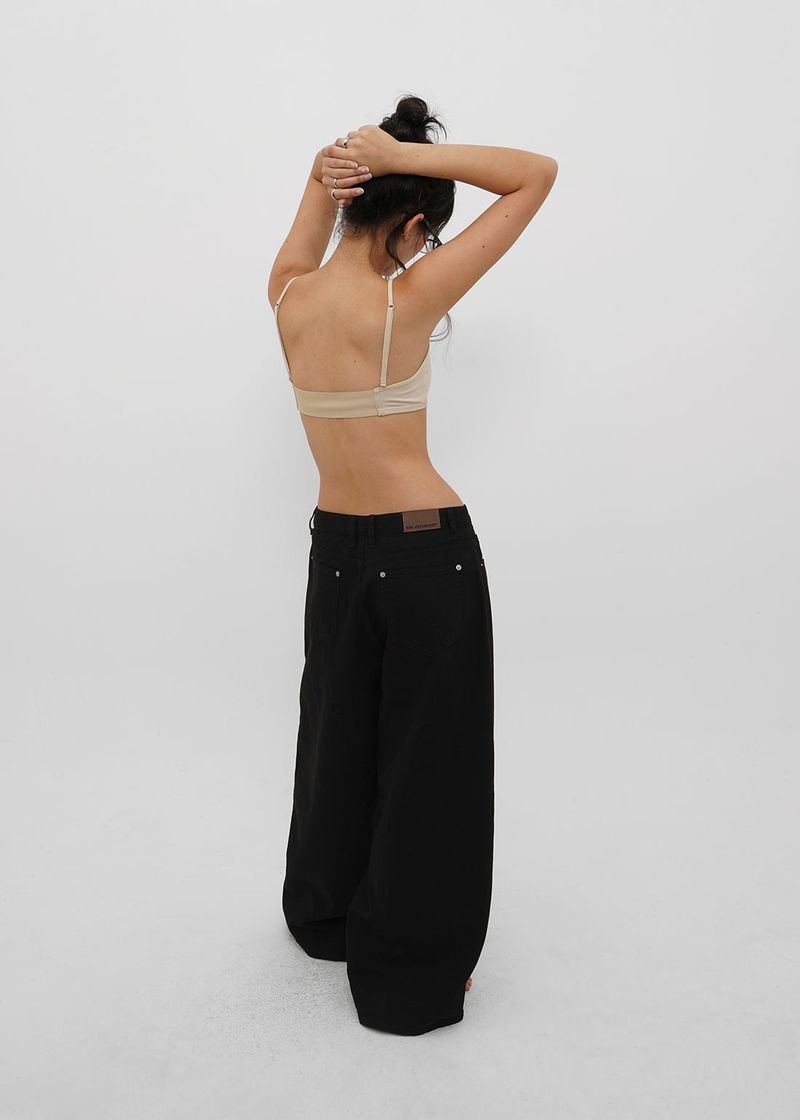 [B-DENIM] LOW WIDE COTTON PANTS 056
