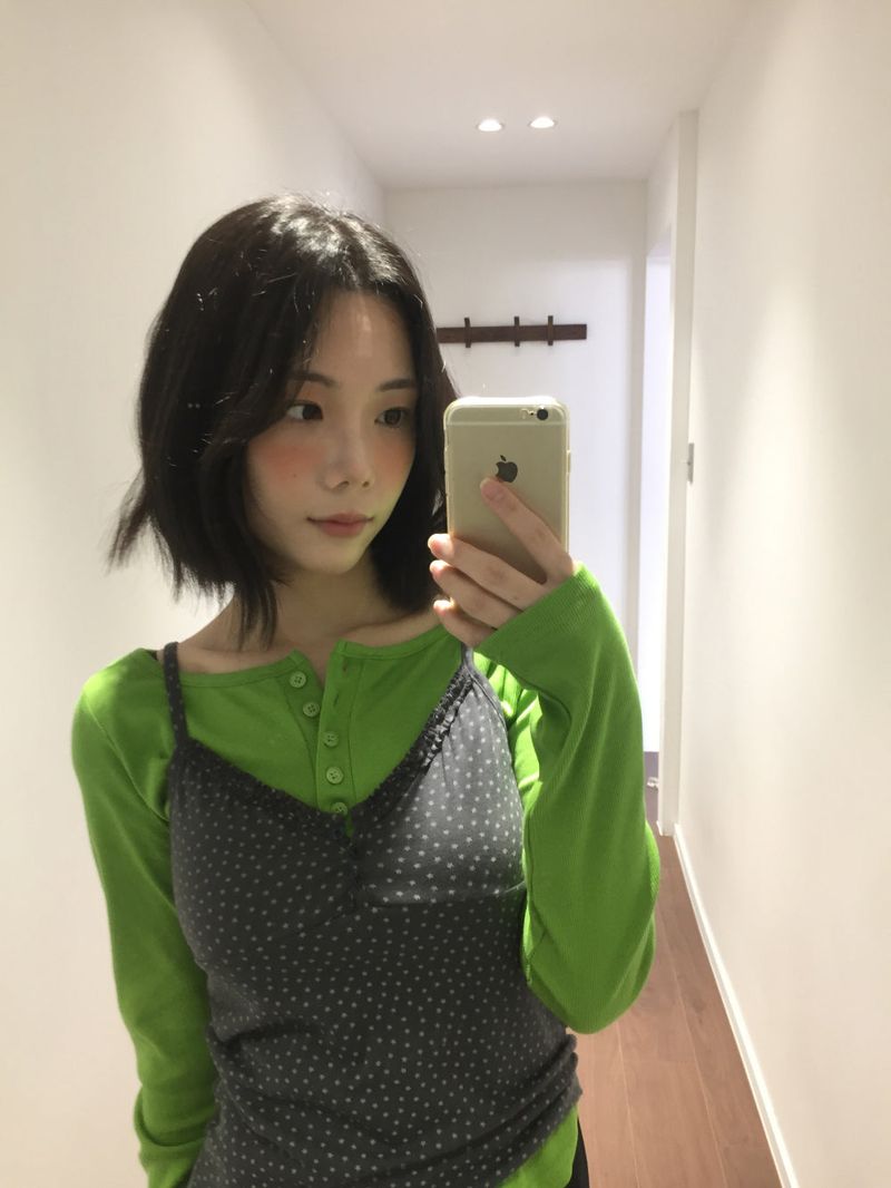 Liège button boat neck t-shirt (3color)