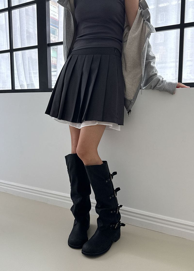 eon（イオエン）の「LAYER PLEATS SKIRT（Skirts）」
